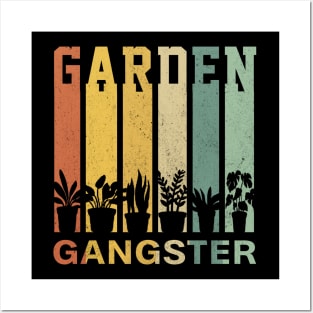 Garden Gangster Funny Vintage Gift Idea for Gardening Lovers Posters and Art